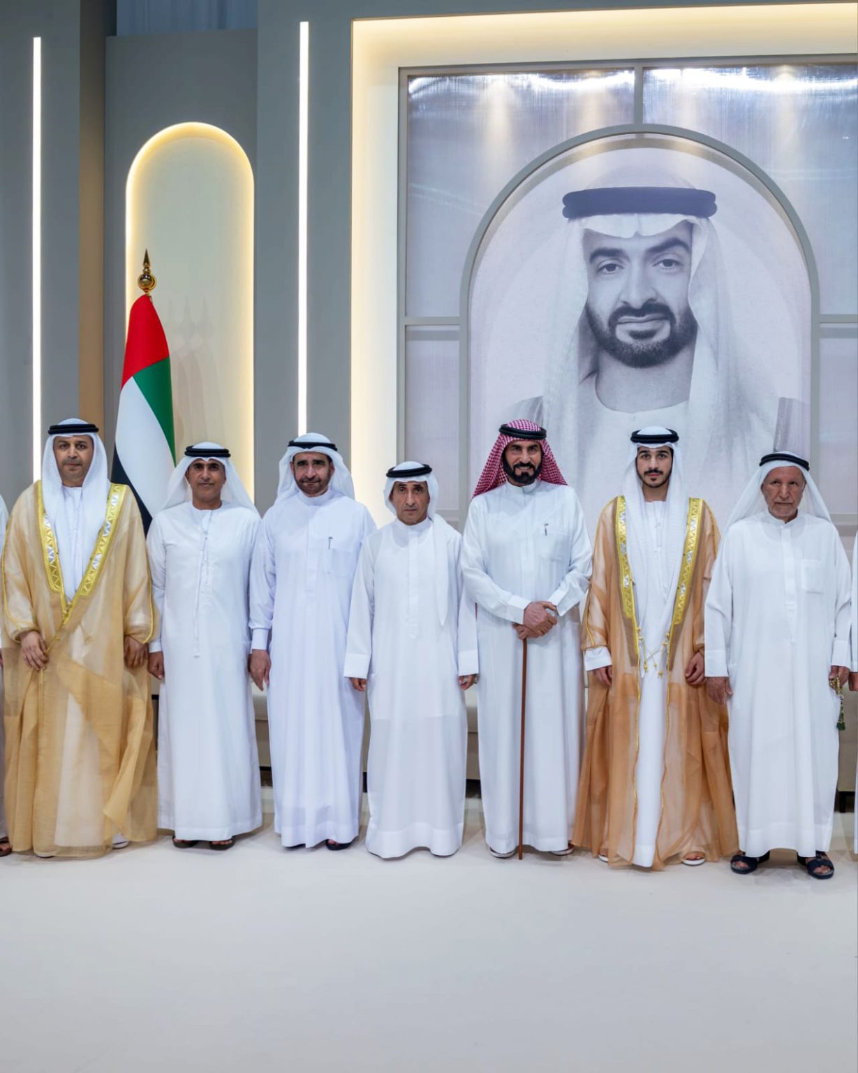 طالب بن صقر وسالم بن سلطان يحضران حفل استقبال بمناسبة زفاف خليفة مروان الصوالح بدبي