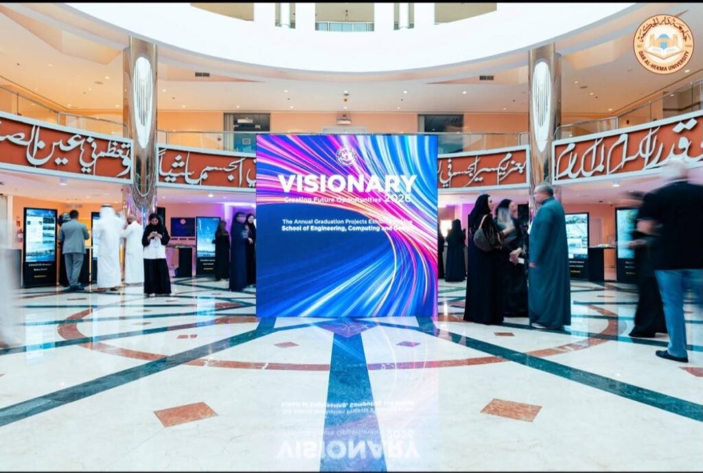 جامعة دار الحكمة تختتم معرض Visionary 2026 بمشاريع ابتكارية لخريجات كلية الهندسة والحاسبات والتصاميم