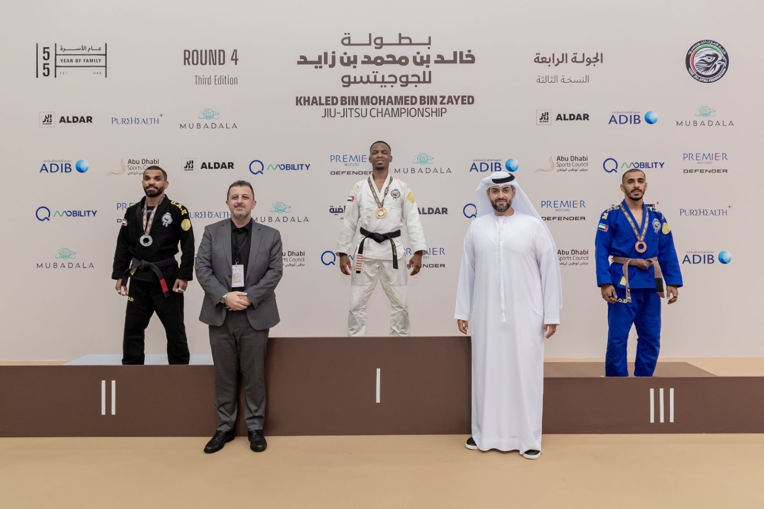 Strong performances on opening day of Khaled bin Mohamed bin Zayed Jiu-Jitsu Championship Round 4 in Abu Dhabi