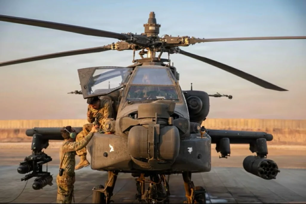 Crew rescued after US Army Apache helicopter goes down near Strait of Hormuz