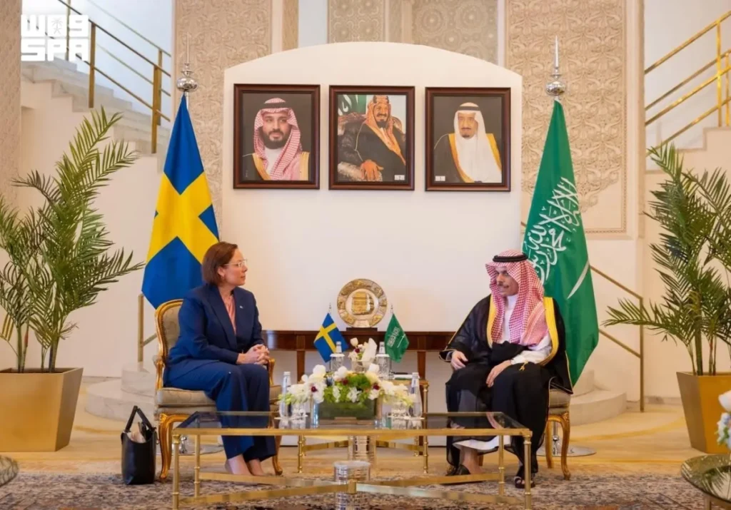 Freedom of navigation in Strait of Hormuz highlighted during meeting of Saudi, Swedish foreign ministers