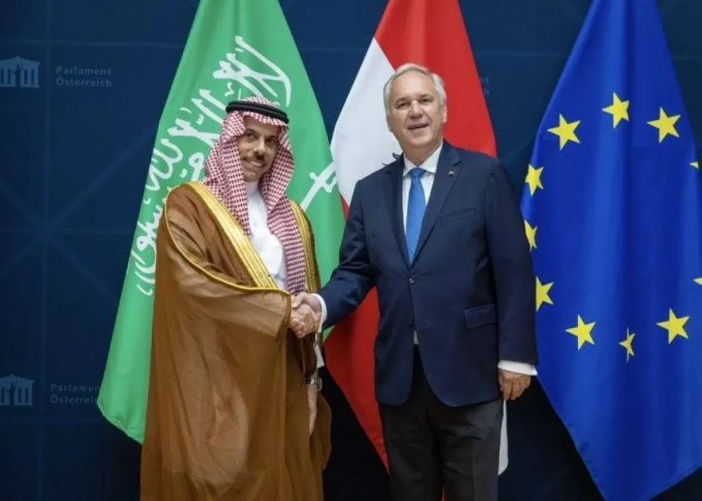 Saudi foreign minister meets with Austrian parliament speaker in Vienna