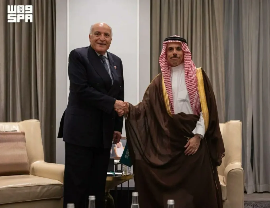Saudi, Algerian FMs discuss regional developments at Arab League meeting