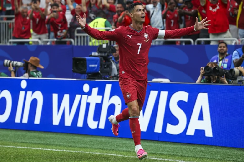 Cristiano Ronaldo becomes first player to score in six World Cups
