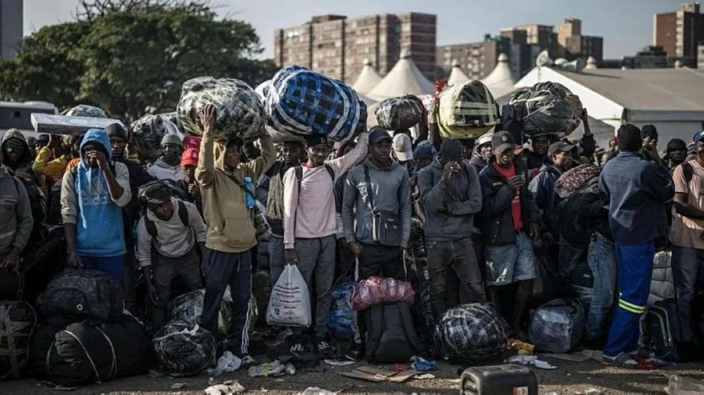 South African leader warns anti-migrant protesters ahead of unofficial deadline