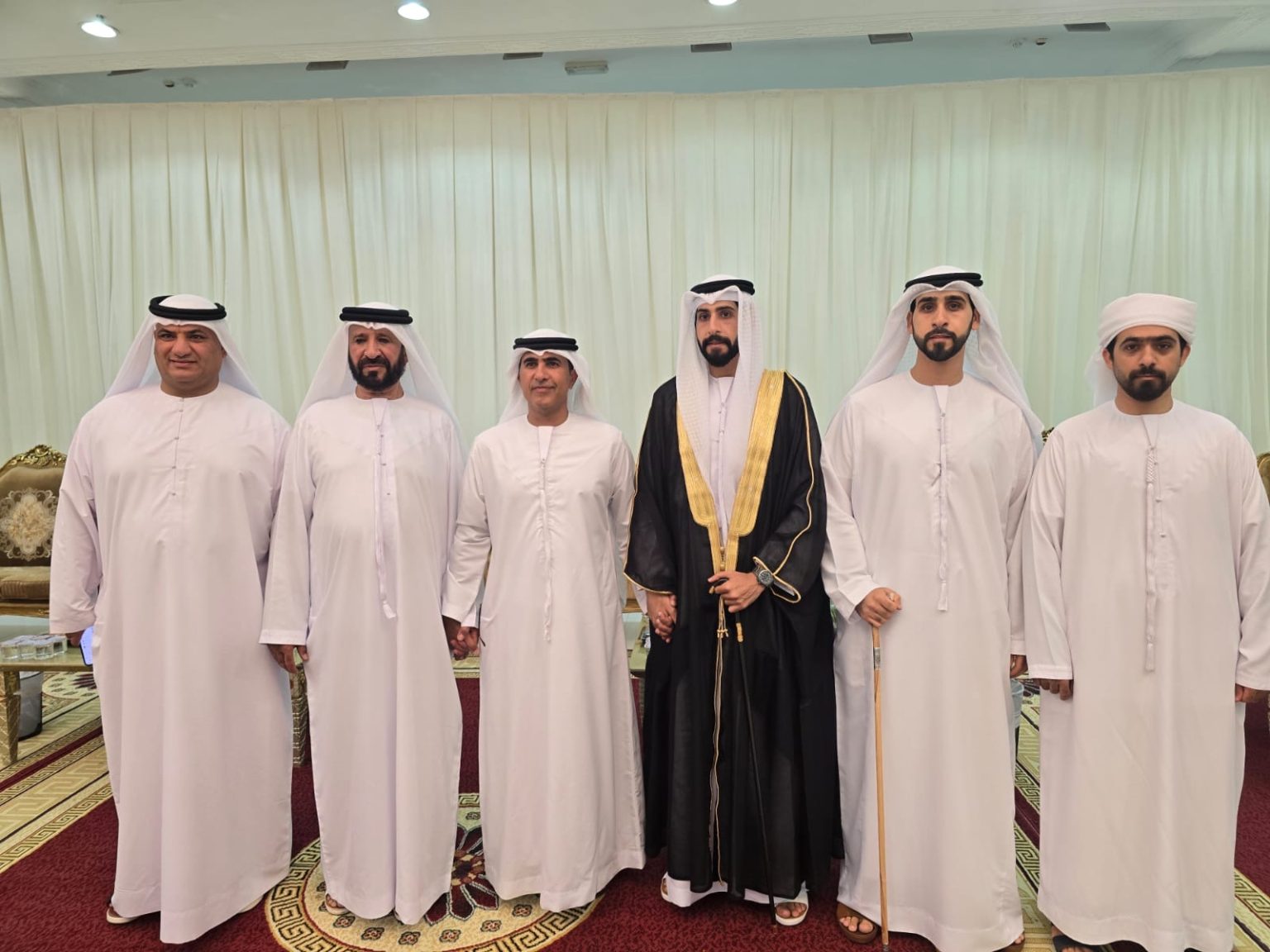 سالم بن سلطان القاسمي يحضر أفراح المزروعي في رأس الخيمة