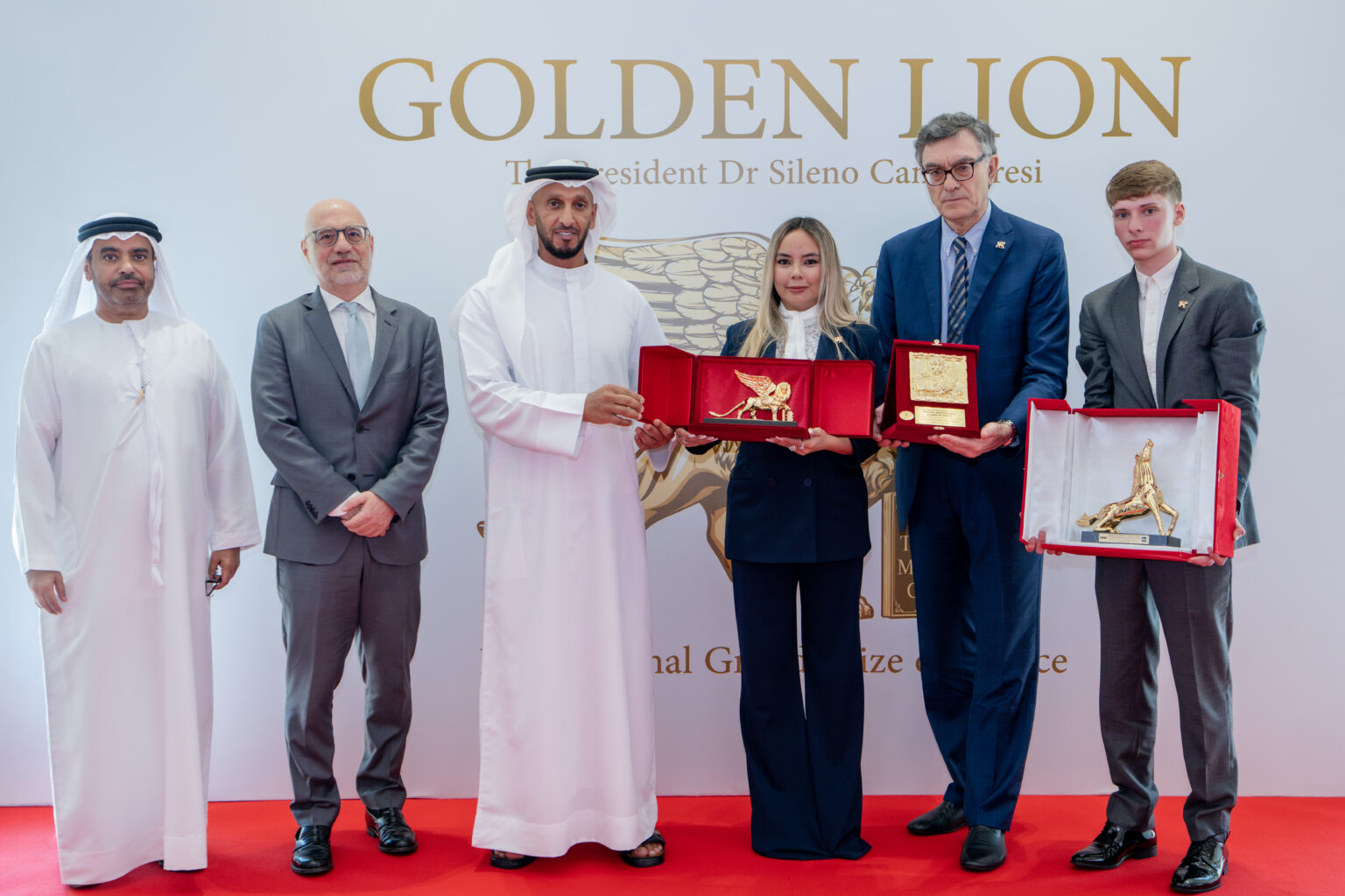 Abdulla Al Hamed awarded three honours from Venice’s international Golden Lion Award