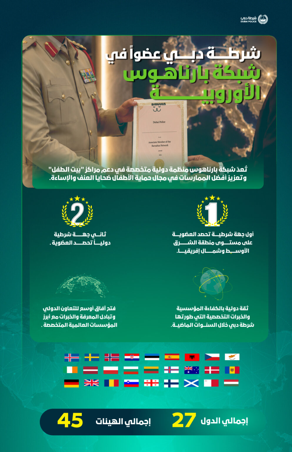 Dubai Police joins European Barnahus Network