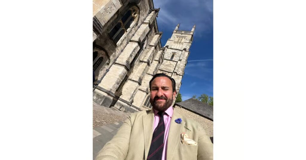 Saif Ali Khan pays tribute to his late father Mansoor Ali Khan Pataundi at Winchester College