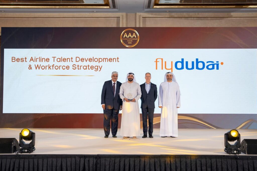 "فلاي دبي" تفوز بثلاث جوائز ضمن حفل "جوائز إنجازات الطيران 2026"