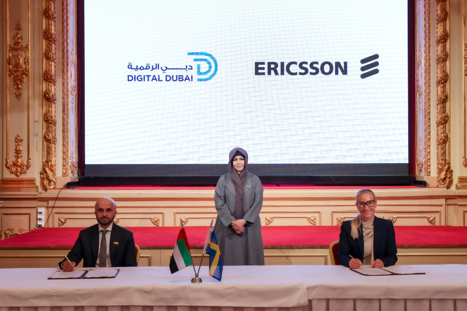 لطيفة بنت محمد تشهد في ستوكهولم توقيع اتفاقيتي تعاون في مجالات "التحول الرقمي والذكاء الاصطناعي" والرعاية الصحية