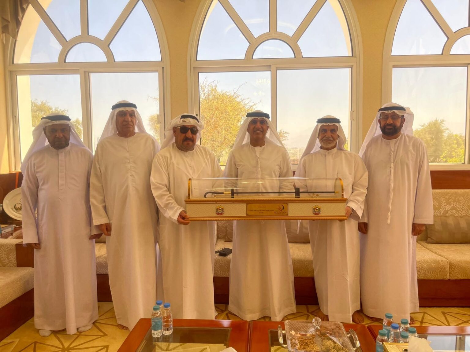 سالم بن سلطان القاسمي يستقبل مجلس الإدارة الجديد لجمعية المطاف للتراث والفنون البحرية