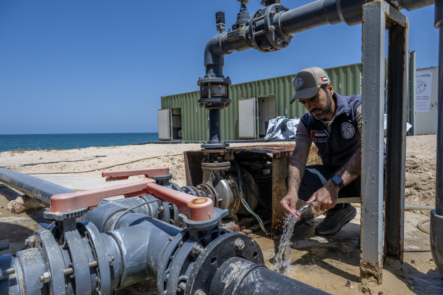 UAE desalination plants in Egypt’s Rafah continue supplying water to Khan Younis under ‘Operation Chivalrous Knight 3’