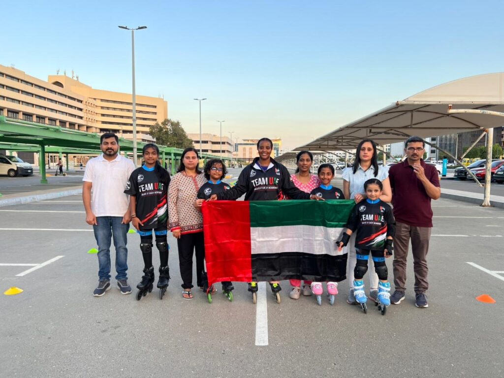 الإمارات تشارك في بطولة جنوب آسيا للتزلج المدولب السريع