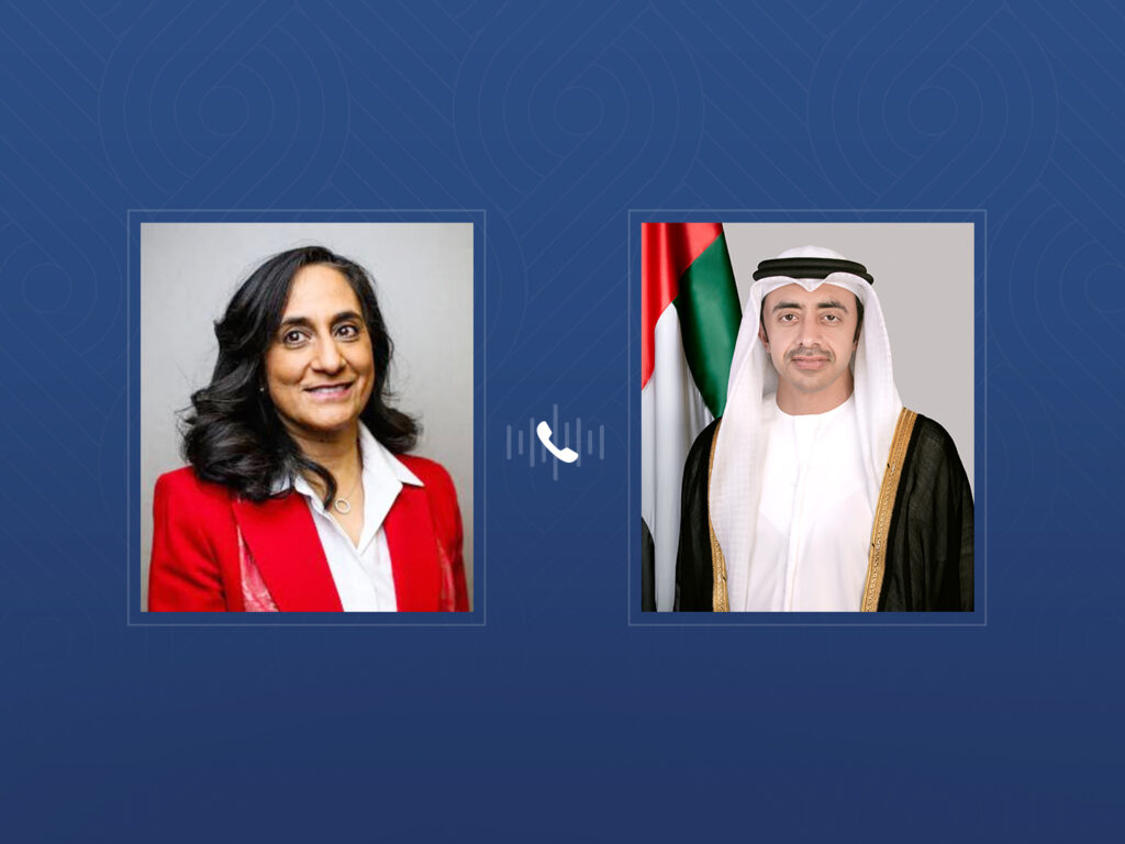 Abdullah bin Zayed, Canadian Foreign Minister discuss bilateral relations, regional developments