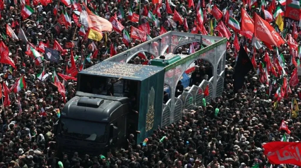 Millions of mourners fill Tehran streets for Khamenei’s funeral procession