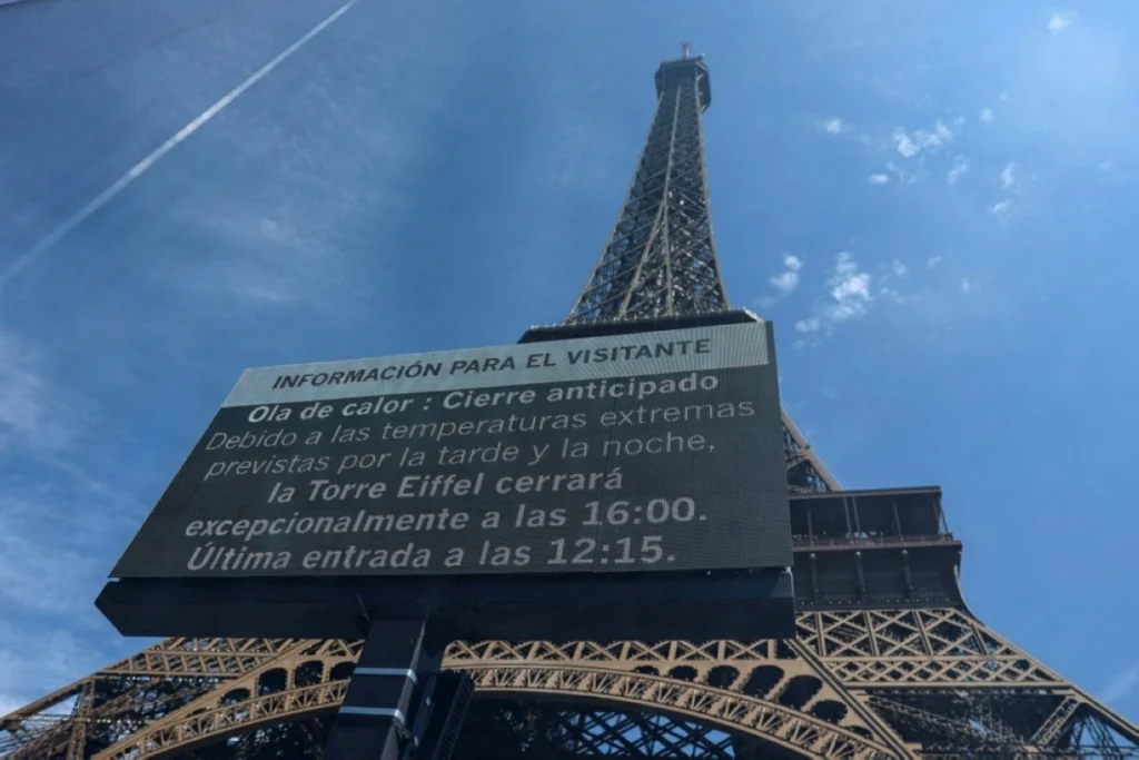 Eiffel Tower, Louvre cut opening hours as heat grips Paris