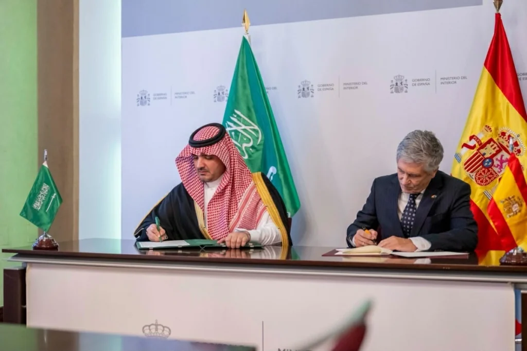 Saudi Arabia, Spain sign Interior Ministry training agreement