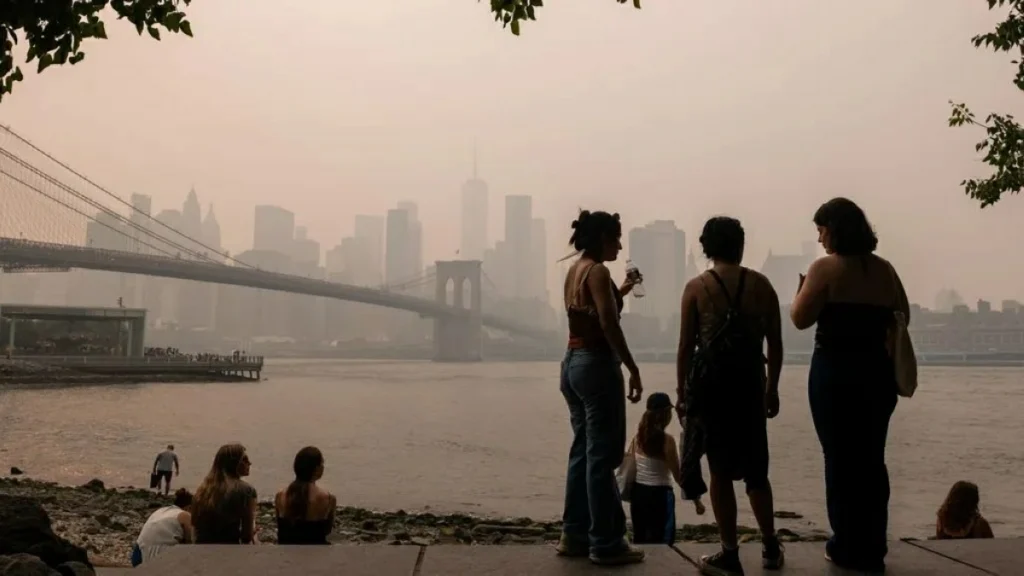 Canada wildfires prompt US air quality alerts as smoke blankets major cities