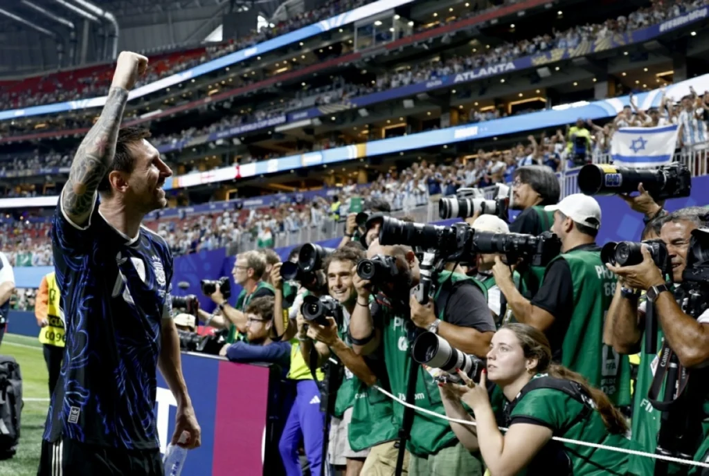 Sports icons gather around Messi before World Cup final