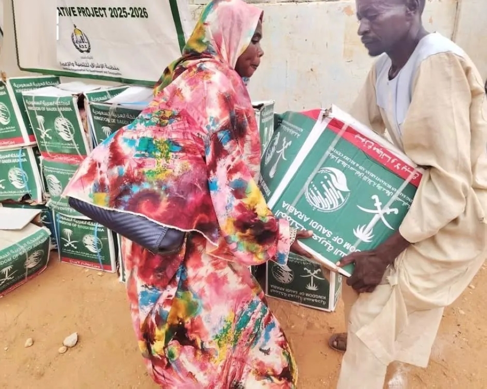 مساعدات سعودية.. 1,300 سلة غذائية في شيكان شمال كردفان بالسودان