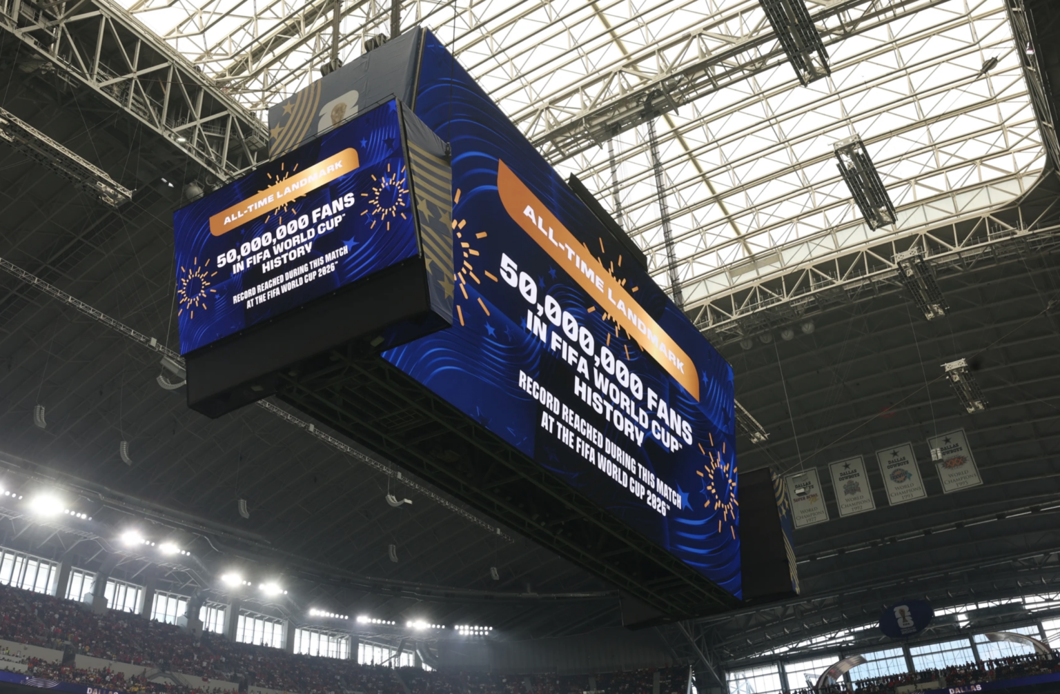 All-time FIFA World Cup attendance surpasses 50 million