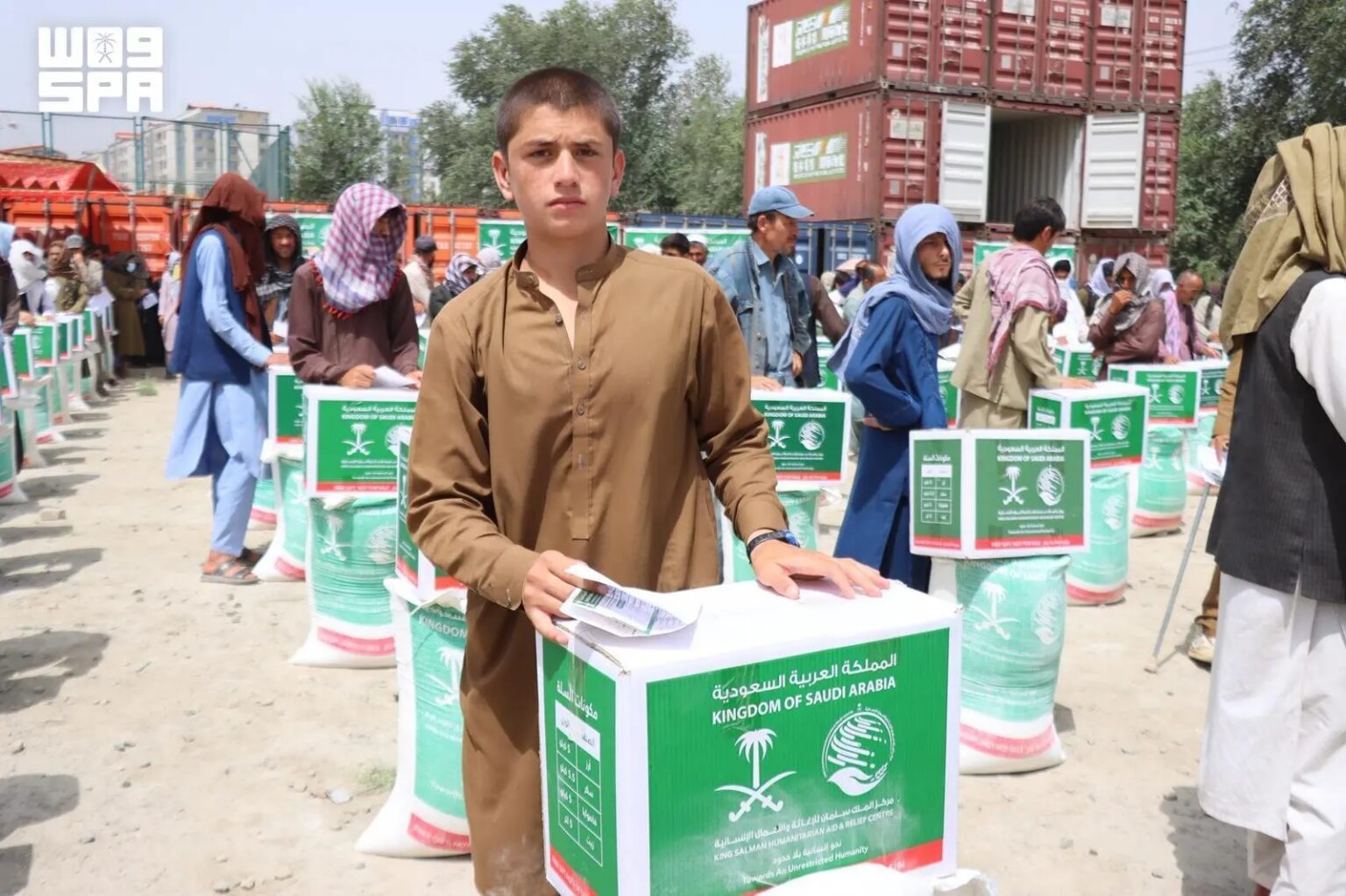 King Salman Humanitarian Aid and Relief Center Distributes Food Baskets in Afghanistan
