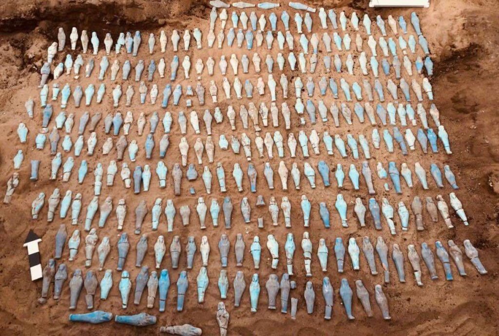 Egypt uncovers Nile Delta tomb with 560 funerary figurines