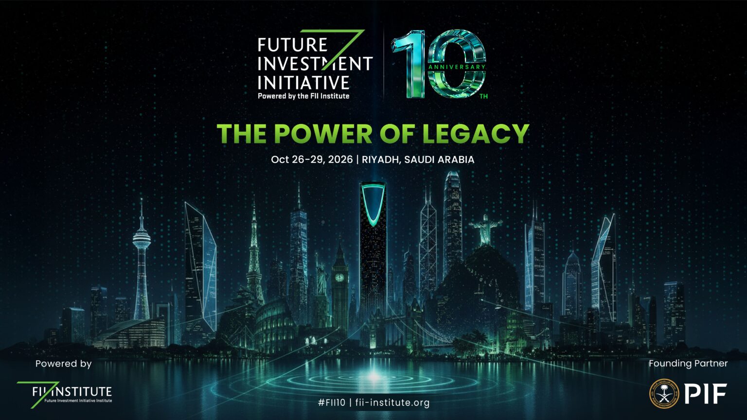 The Future Investment Initiative Announces Landmark 10th Anniversary Edition in Riyadh