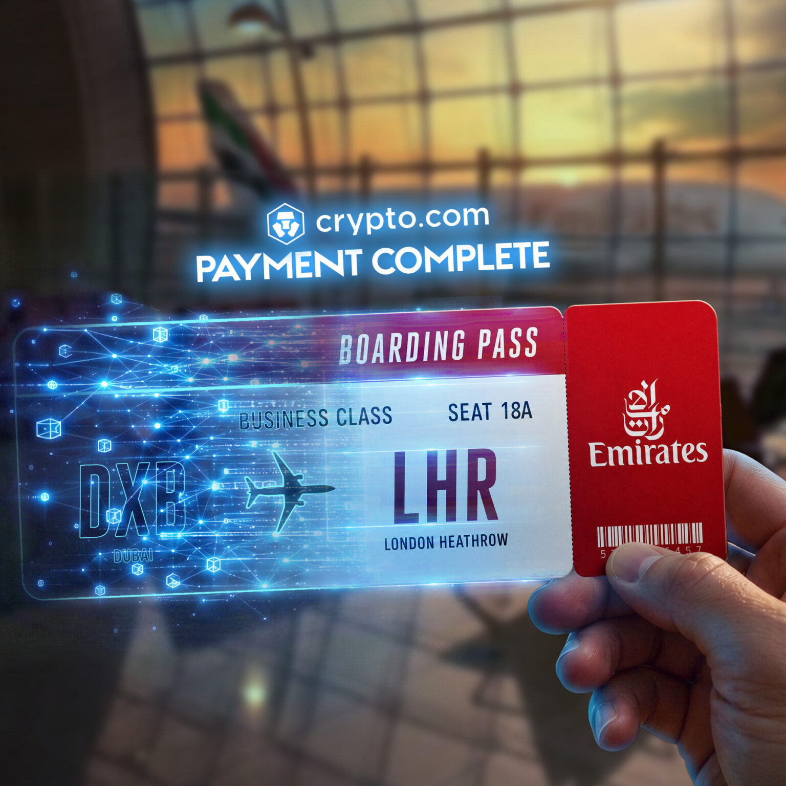 طيران الإمارات تطلق "Crypto.com Pay" لتعزيز خيارات الدفع الرقمي لعملائها