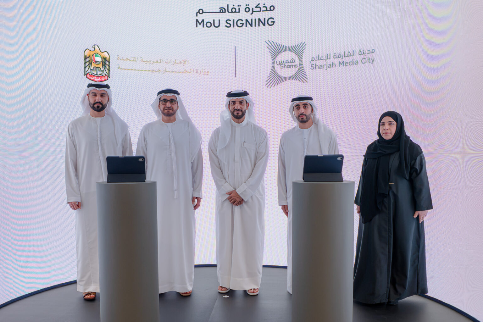 Sultan bin Ahmed witnesses MoFA-Shams MoU signing