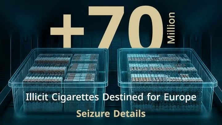 Dubai Customs Foils Export of 70 Million Illicit Cigarettes to Europe