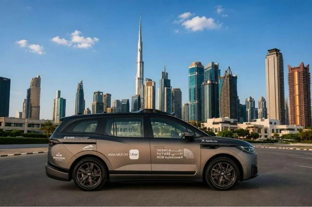 Uber, Baidu launch fully autonomous robotaxis on Dubai roads