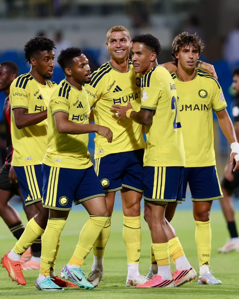 مرمى الرياض يستقبل هدف كريستيانو رونالدو الأول في الموسم الجديد