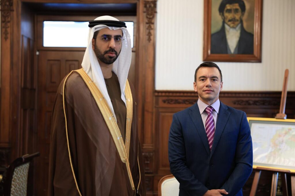 President of Ecuador receives Omar Al Olama to discuss ways to strengthen bilateral cooperation
