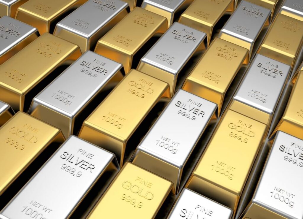 ارتفاع أسعار الذهب و تباين المعادن النفيسة الأخرى