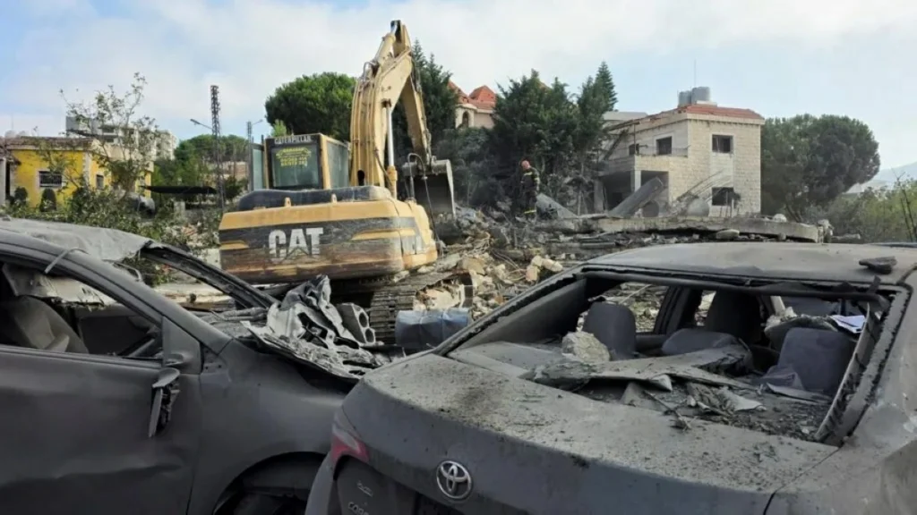 Israeli air strikes on south Lebanon village kill nine
