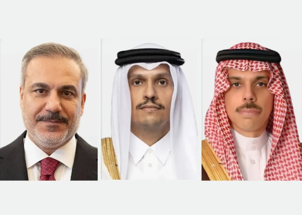 Saudi, Qatari and Turkish foreign ministers discuss regional de-escalation in phone call