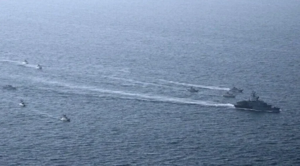 Iranian cargo vessel struck near Strait of Hormuz, one dead