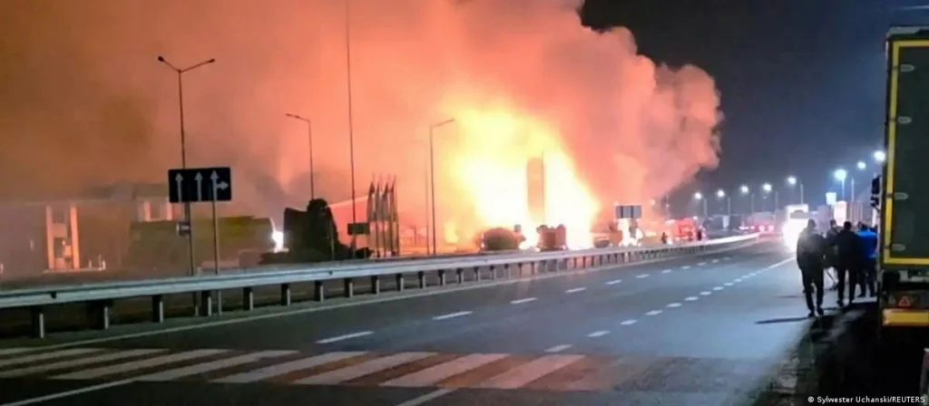 Russian drone hits Ukraine train shortly after top UK and European officials leave station