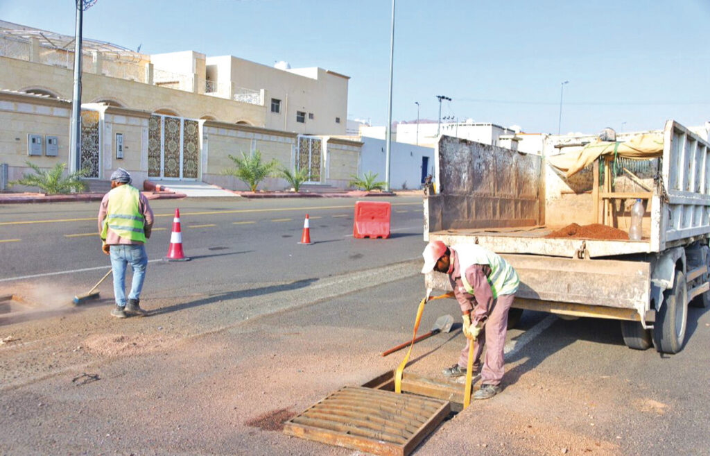 رفع جاهزية «تصريف الأمطار» في حائل