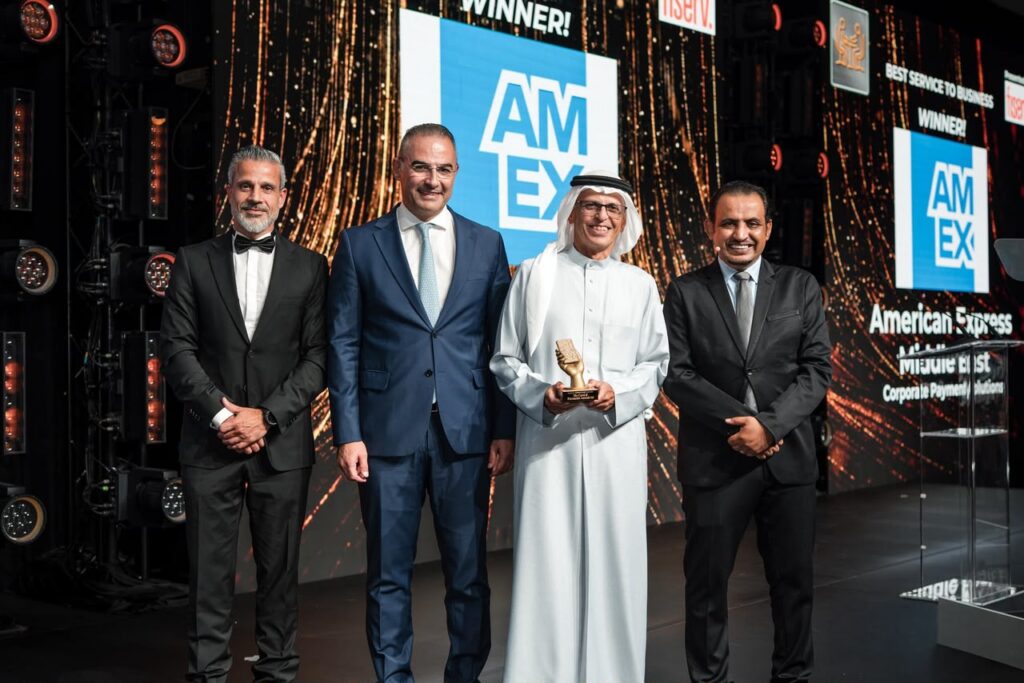 American Express Middle East Named “Best Service to Business” at The Card & Payments Awards Middle East 2026