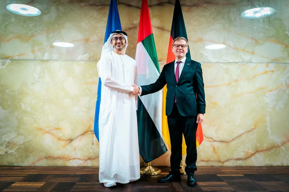Abdullah bin Zayed meets German Foreign Minister, discusses enhancing strategic relations between two countries