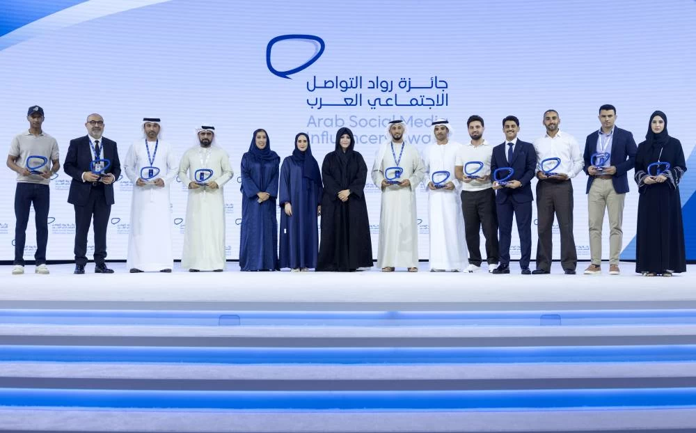 Latifa bint Mohammed honours winners of 6th Arab Social Media Influencers Award during Arab Media Summit 2026