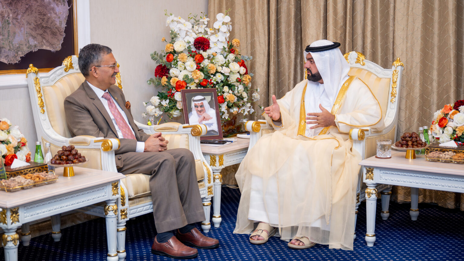 Crown Prince of Fujairah receives ambassadors of India, Cuba