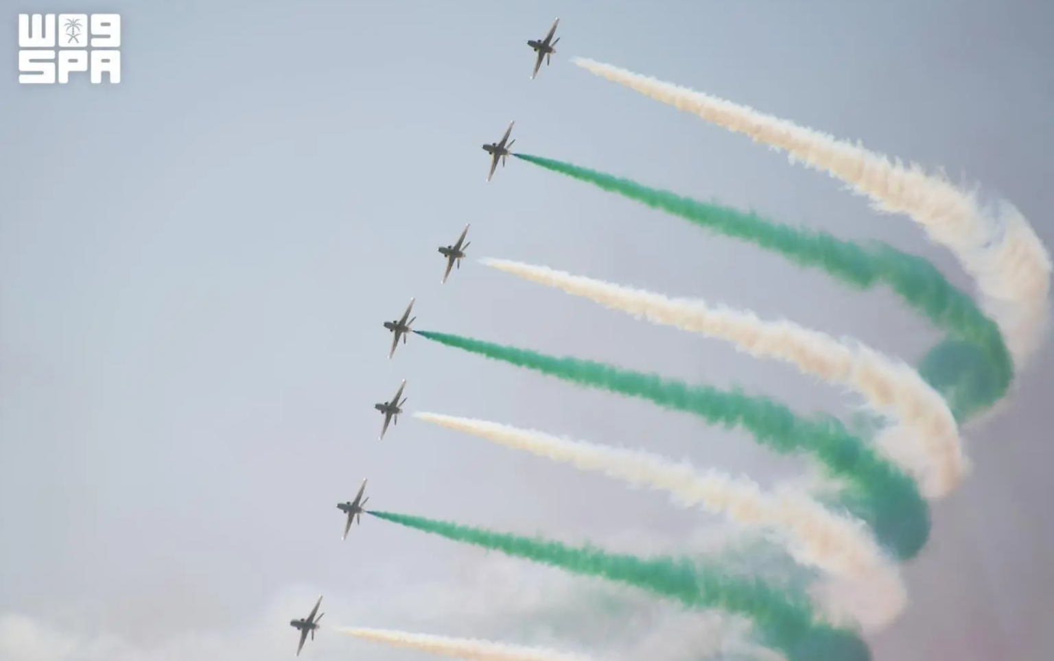 Royal Saudi Air Force Performs Aerial Displays at El Alamein International Airshow
