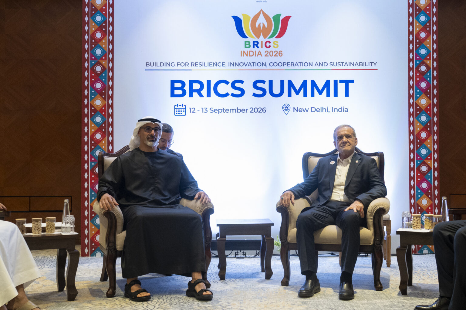 Crown Prince of Abu Dhabi meets Iranian President on sidelines of BRICS Summit in New Delhi