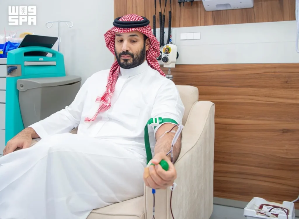 Crown Prince donates blood, launches annual donation campaign for 2026