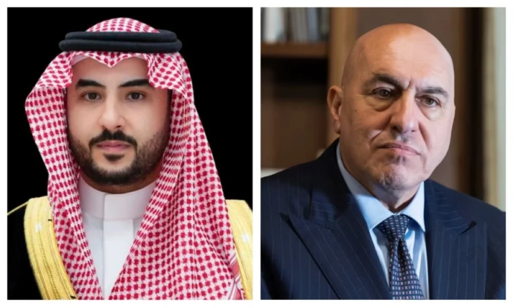 Saudi, Italian defense ministers discuss military cooperation in phone call