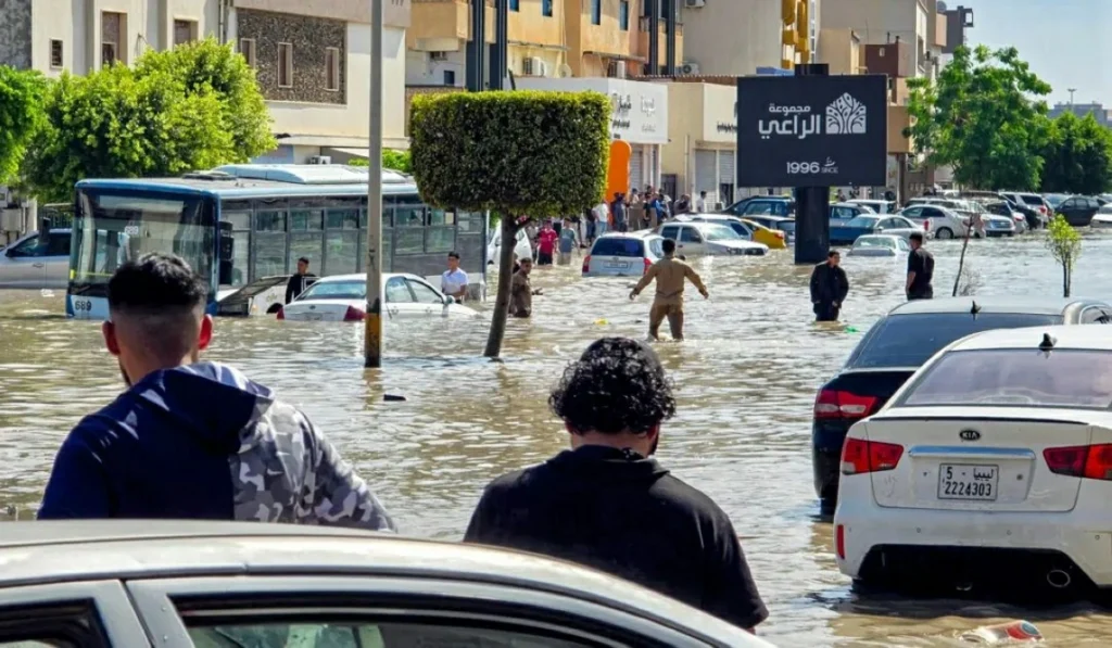 Two die as torrential rains flood Libya’s capital Tripoli